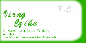 virag czike business card